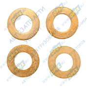 Шайба плоская медная ф7х14х1,5 форсунки (к-т 4 шт)